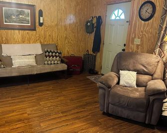 Charming 1-bedroom cabin with AC in peaceful Evergreen - Evergreen - Living room