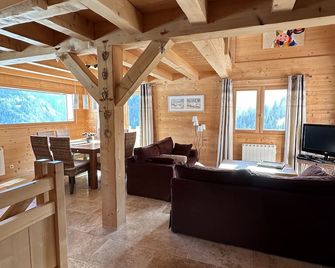 Beautiful Chalet With Exceptional View - 8 People - La Giettaz - Salon