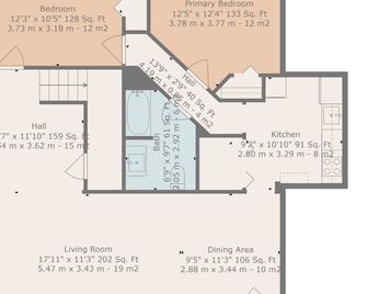 Luxury & private 3 bed unit kitchen wifi park mall - London - Floorplan