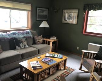 Amazing property & location- abt 60 acres on Yellowstone River! 4 bedroom,2 bath - Big Timber - Living room