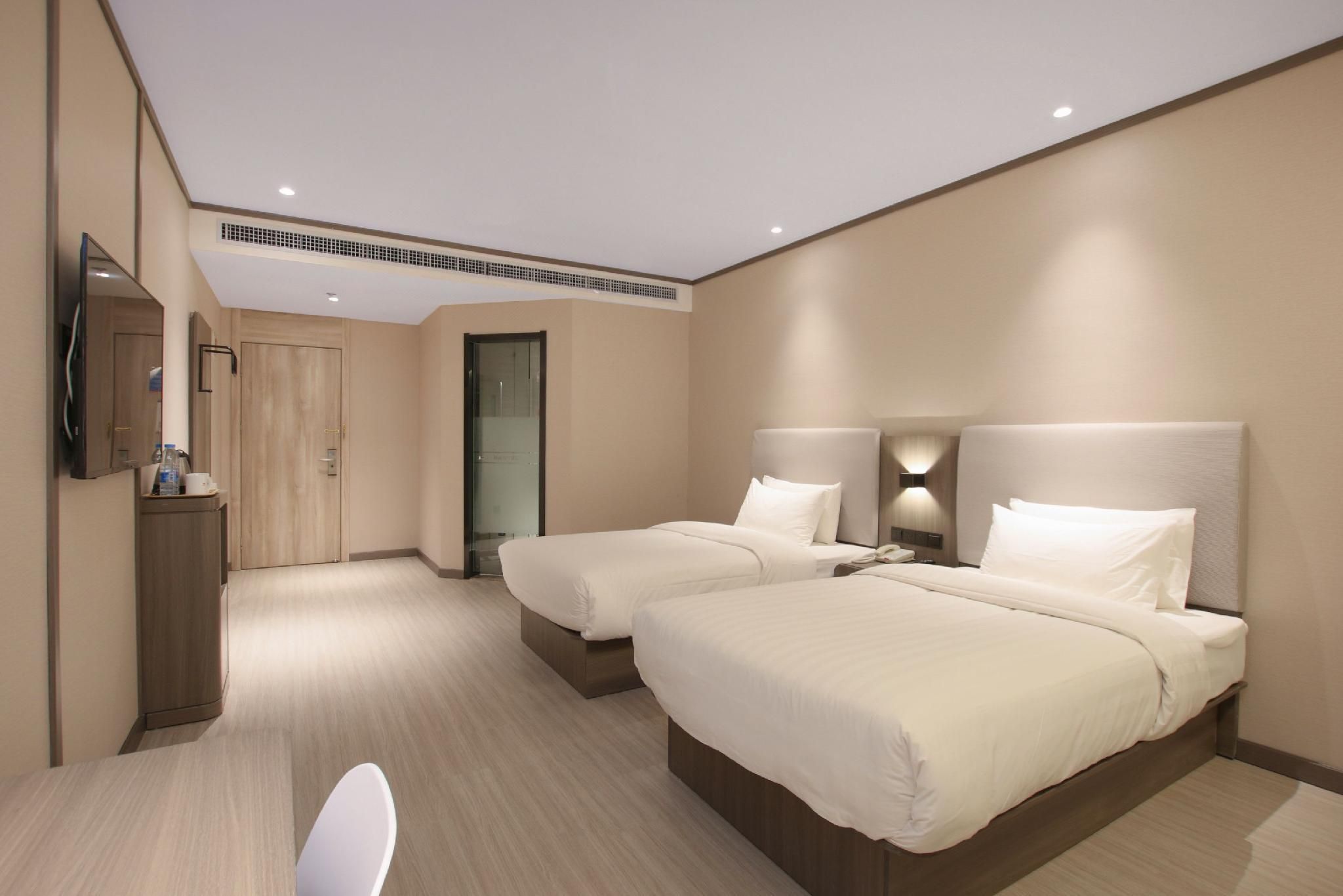 Qingmu Hotel (Nanjing Xuanwu Lake Fuhougang Branch) - نانجينغ - غرفة نوم