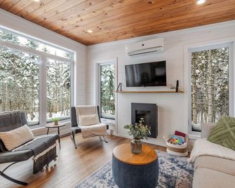 Chalet OLi - Nature, plein air et détente - Au pied du Mont Adstock - Thetford Mines - Living room