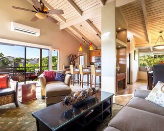 Ocean & Golf Views in Wailea - Designer 2 Story Condo w/ AC system, Wifi - Wailea - Salon