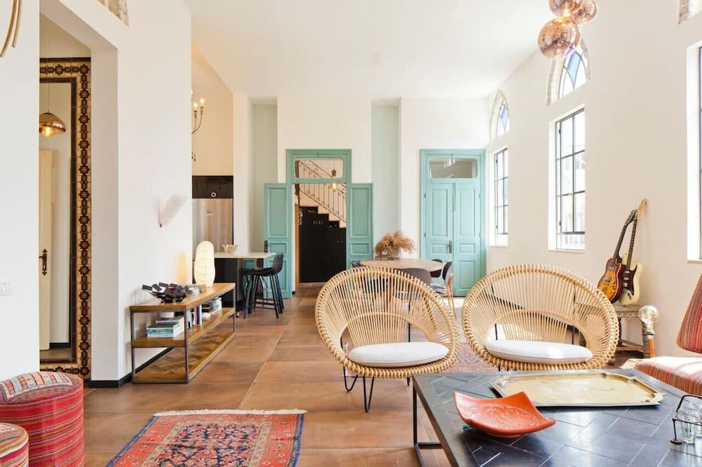 דירת יוקרה עם חדר שינה אחד - יפו - תל אביב - סלון