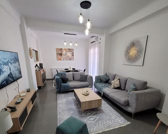 Staoueli luxury T4 apartment - 5min beach & town center - Staoueli - Obývací pokoj