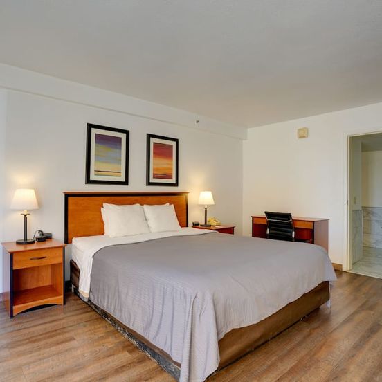 Bedroom view of Lake Mead Inn