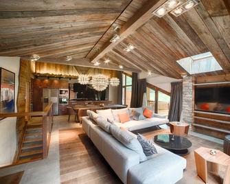 Luxurious penthouse with private spa- Cap Crystal Lodge - Tignes - Sala de estar