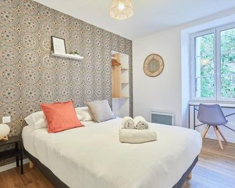 L'Escale - appartement cosy 1 chambre - proche - Rennes - Phòng ngủ