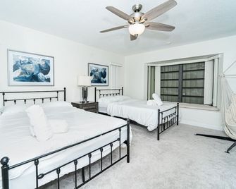 Waterfront Villa Heated Pool Spa Walk To Beach - فورت لاودردال - غرفة نوم