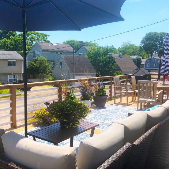 Balcony view of Private Sanctuary in Stonington Boro - Stunning Coastal Views - Boaters Paradise