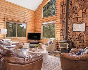 Cozy 3-bedroom cabin in perfect Pine Valley with AC - Pine Valley - Living room