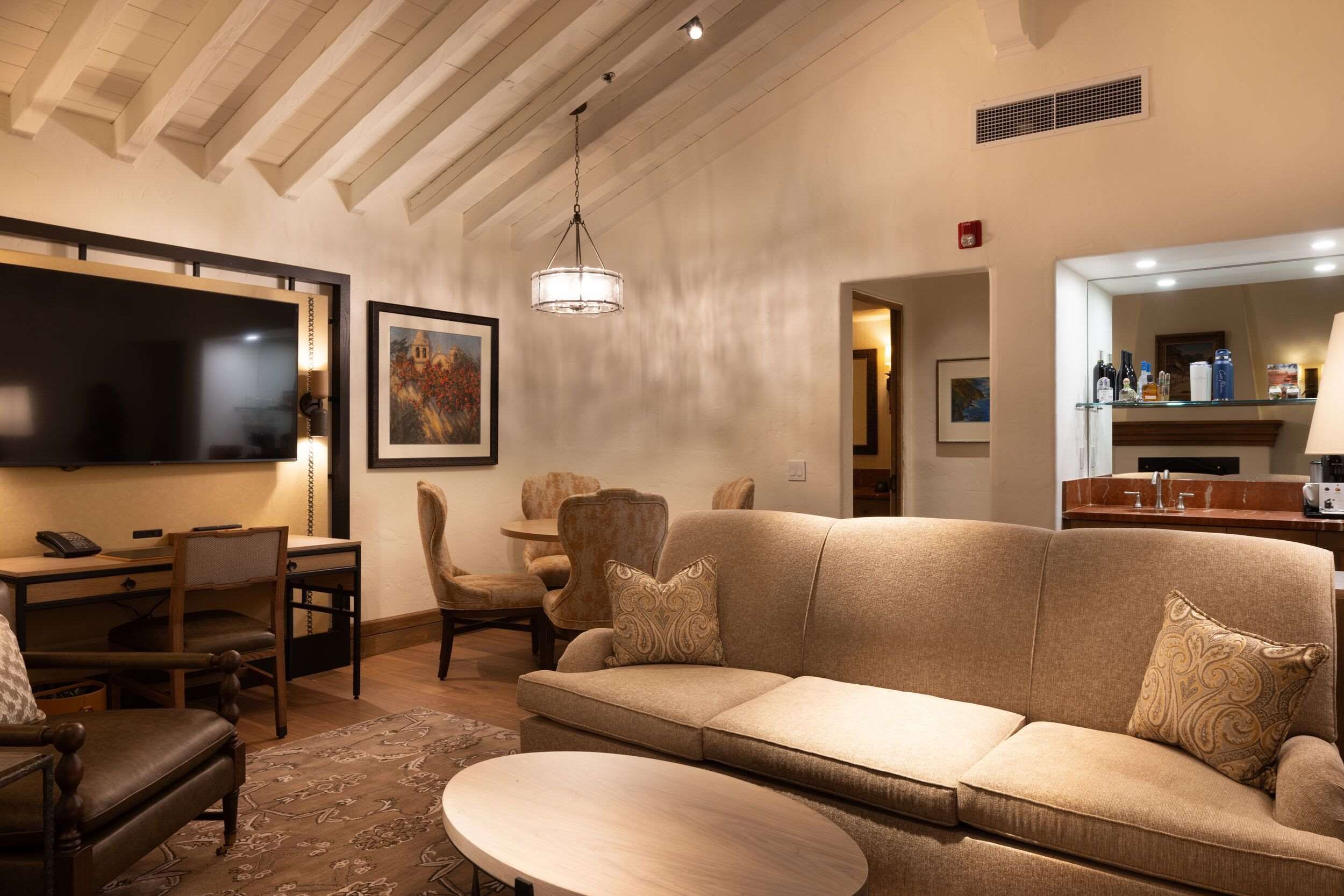 Casa Palmero at Pebble Beach - Pebble Beach - Living room