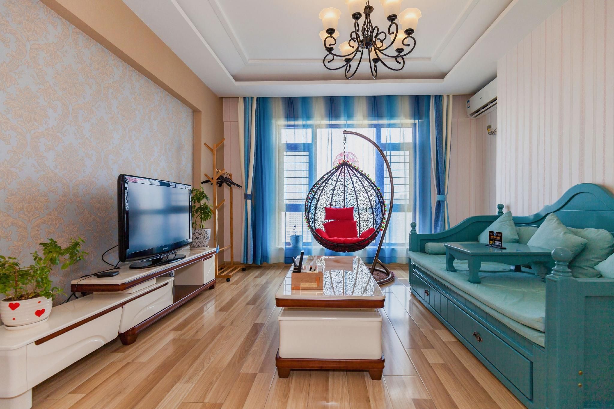 Mango Business Holiday Apartment (Dalian South China Plaza) - Dalian - Bedroom