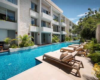 Nhoa 208a Lux 2br Condo Jungle View In Aldea Zama - Tulum - Piscina