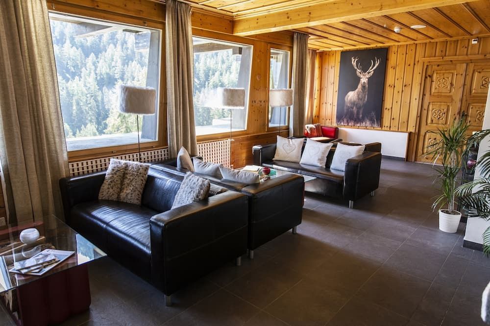 Hôtel Alpina - Swiss Ski & Bike Lodge Grimentz - Anniviers - Living room