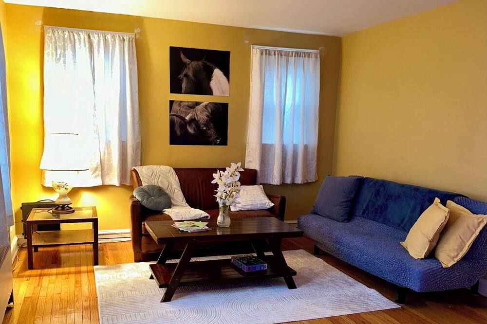 Private, Tranquil, second floor, 2 bedroom apartment - פילדלפיה - סלון