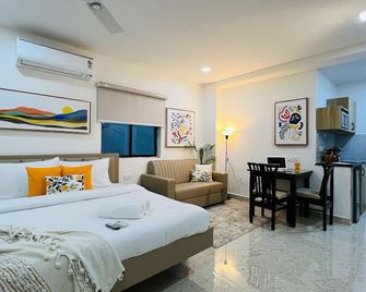 Olive Serviced Apartments - Hicc Hyderabad - Hyderabad - Bedroom