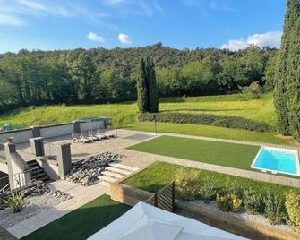 Villa Valle Franciacorta - Yellow Apartment with Pool, Garden and Solarium - Rodengo-Saiano - Piscina