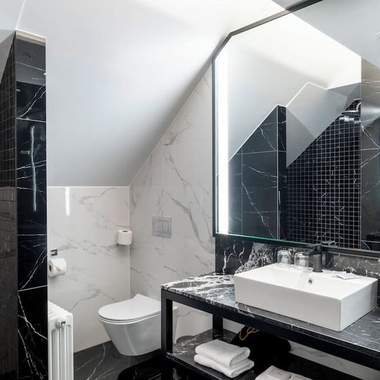 Bathroom view of Hotel Reykjavik Saga