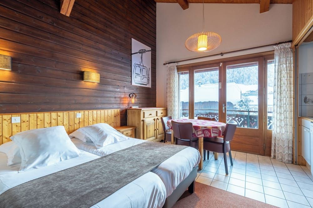 Hôtel Les Côtes, Résidence Loisirs et Chalets - מורזין - חדר שינה