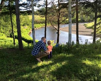 Riverbend Log Cabin Rental with Sauna in Southern Aroostook County, Maine - Monticello