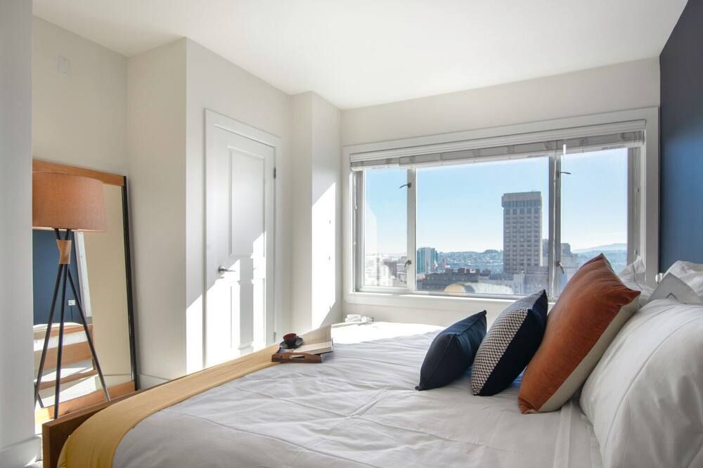 Rad Nob Hill 1BR w/ Gym + city views, near Union Sq by Blueground - سان فرانسسكو - غرفة نوم