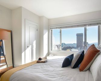 Rad Nob Hill 1BR w/ Gym + city views, near Union Sq by Blueground - سان فرانسسكو - غرفة نوم