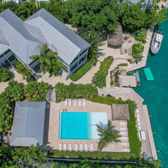 Pool view of Bayberry Key - Waterfront Boutique Resort, Dock, Direct Water views!