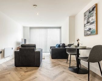 Lovely 1 Bedroom Apartment in Central Sheffield - Sheffield - Wohnzimmer
