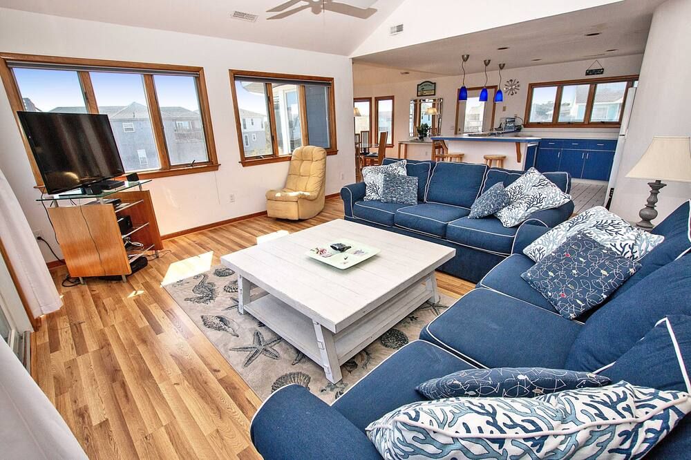 Semi-Oceanfront, Private Pool, Hot Tub, - Duck - Sala de estar