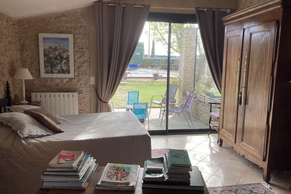 pretty Provencal farmhouse in the heart of the Luberon (between Gordes and Roussillon) with swimming pool - Joucas - Schlafzimmer