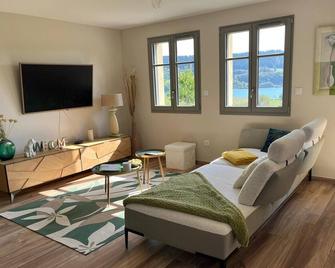 Beautiful apartment with a view for 4/5 people in Les Grangettes - Les Grangettes - Sala de estar