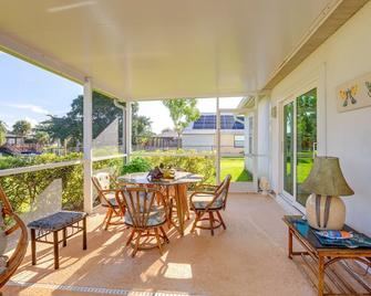 Charming St Lucie River Retreat with Pool and Dock! - River Park - Balcony