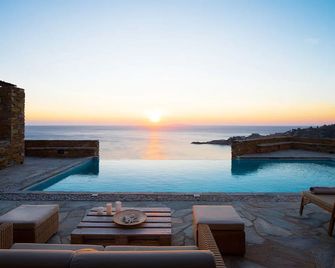 Luxury Cycladic Villa-Enjoy Infinity Pool Sunsets - Koundouros - Pool