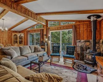 Mountain View Hideaway -- Pet Friendly, Grill, Wifi, Fire Pit, Deck, Screen Porch, Family Friendly, Game Room, Wood Stove - Berkeley Springs - Huiskamer