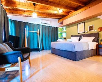 Lis153 #71 - Smart Cozy Suites - Penthouse with amazing city view - Kallithéa - Bedroom