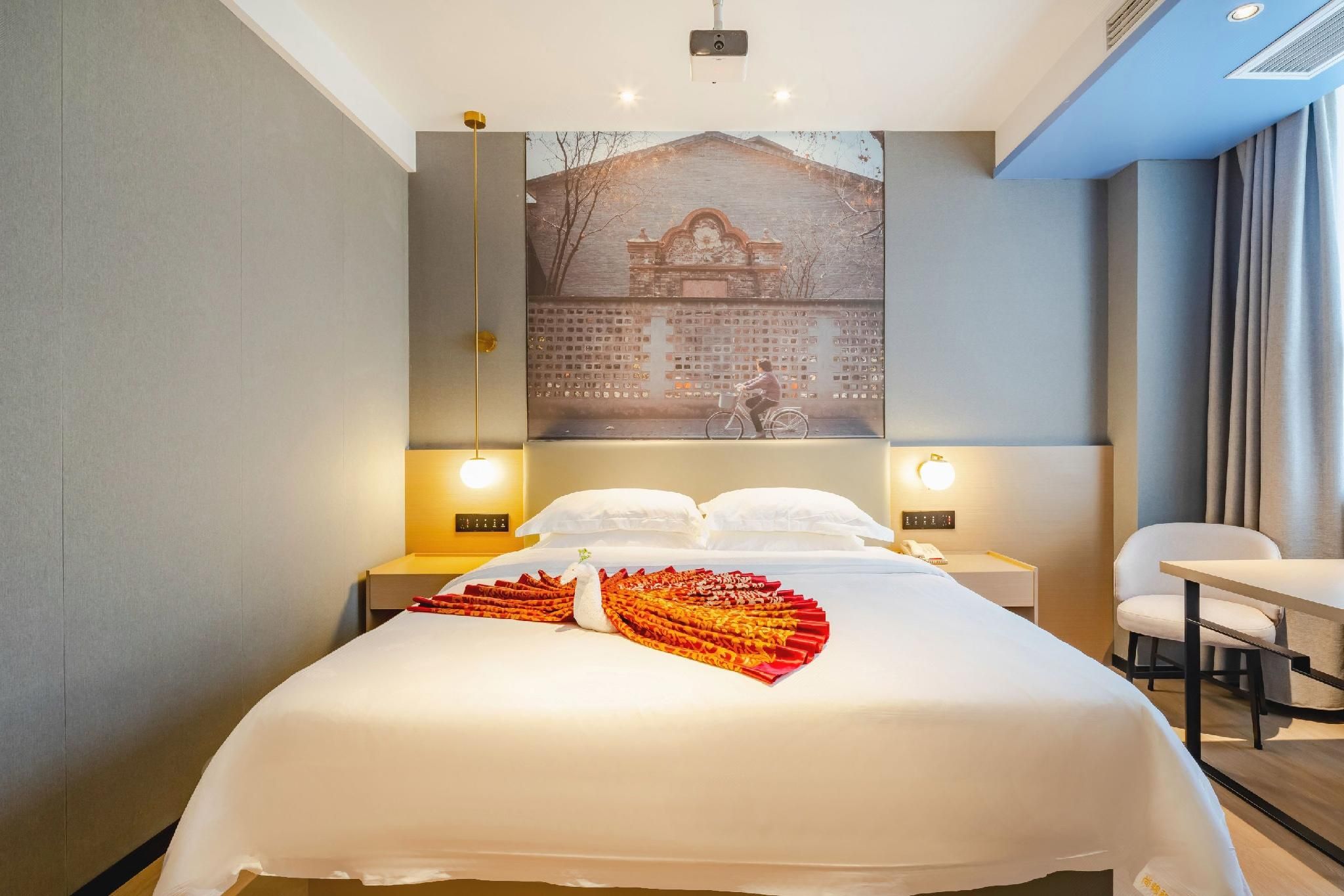 Shangjin Hemei Hotel Tianxiang Branch - تشنغدو - غرفة نوم