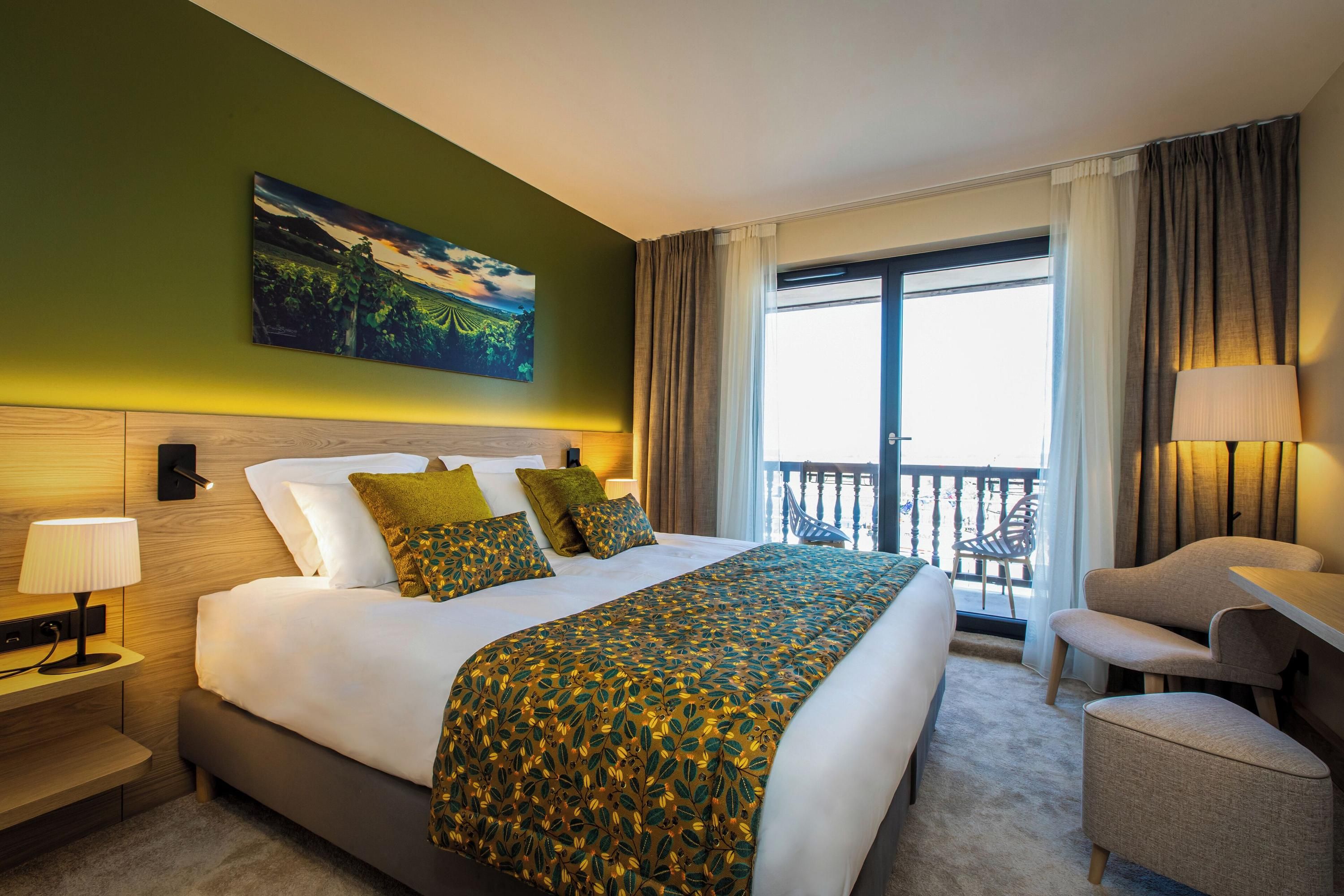 Hôtel Terra Vinum - Gueberschwihr - Schlafzimmer
