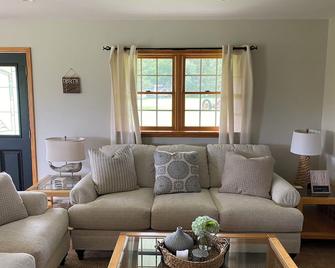 Charming Country Home sits on a 3-acre property in Bucolic Orient. - Orient - Living room