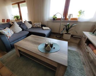 Ferienwohnung Schuster - apartment/apartment, shower, WC, 1 bedroom - Rossbach - Obývací pokoj