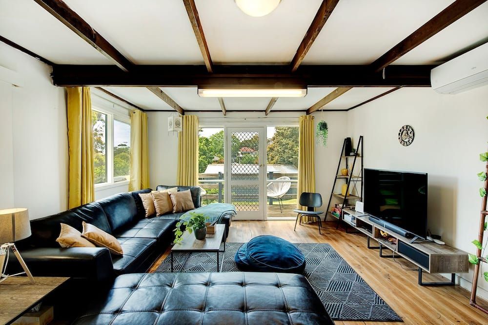 Jettycove Beach House - روزبد - غرفة معيشة