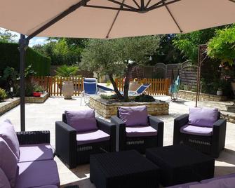 Stone House With Heated Swimming Pool (For We Consult Us) - Cuzance - Patio