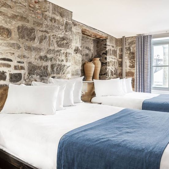 Bedroom view of Hotel Louisbourg