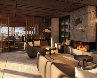 Hotel Kristberg in Lech - New hotel with Spa - opening Dezember 4th, 2025 - Lech am Arlberg - Sala de estar