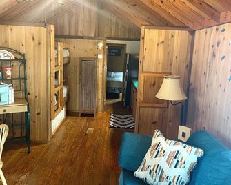 Lakefront tiny cabin amazing view on Lake Marion! Pet friendly & sleeps 6 - Summerton - Sala de estar