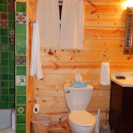 Bathroom view of Terlingua Sky: Ever Changing Views Near Ghost Town