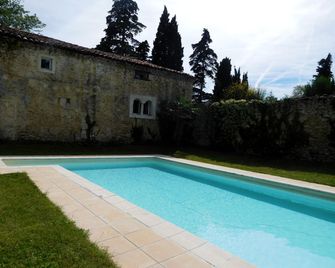 Romantic Suite Rental with Four-Poster Bed and Fireplace near Toulouse, France - Pech-Luna - Pool