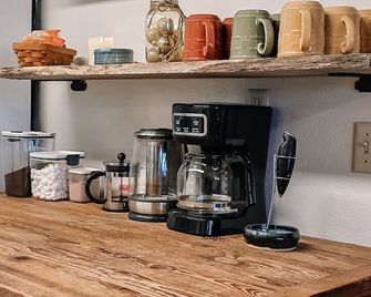 Sauna & Cold Plunge by Governor Dodge State Park | Driftless Wellness Retreat - Dodgeville - Buffet