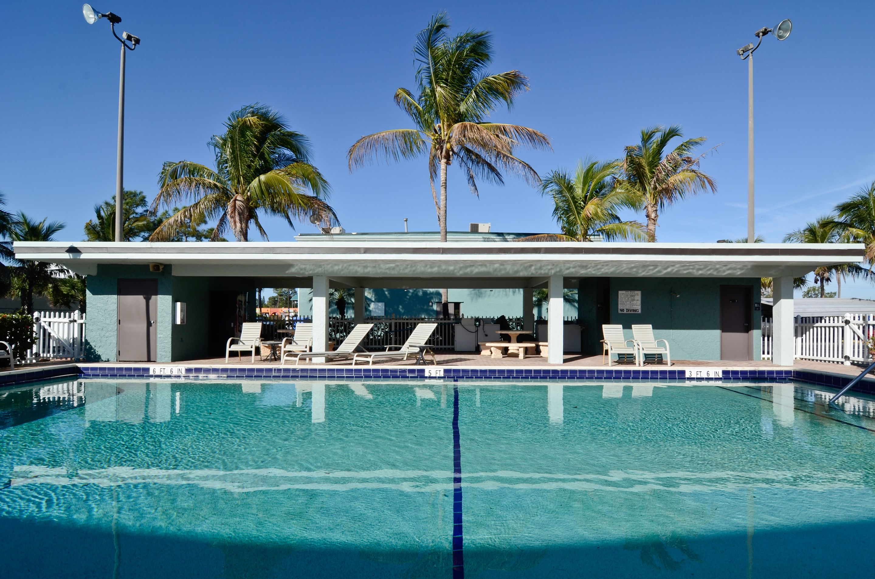 Pool view of Americas Best Value Inn Ft. Myers