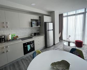 Cozy apartment with terrace, SJ Cosmopolitan Tower #402 - San José - Kitchen